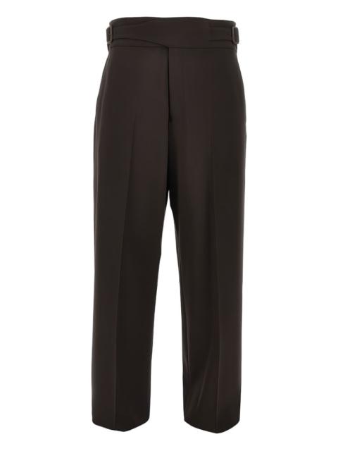 EMPORIO ARMANI belted trousers