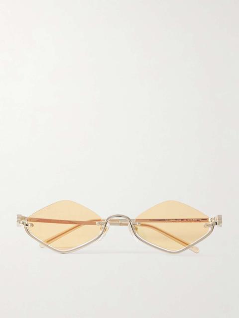 GUCCI Round-Frame Gold-Tone Sunglasses