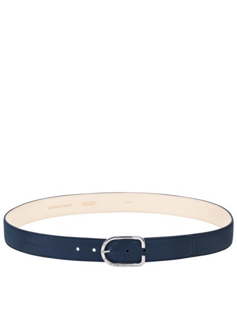 Le Foulonné Men's belt Navy - Leather