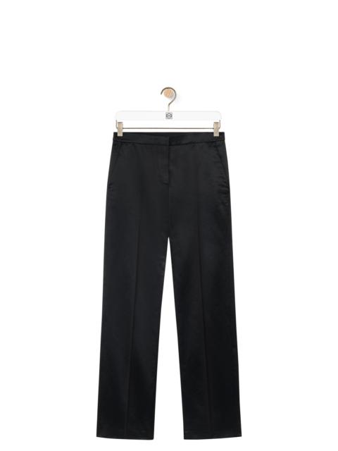 Loewe Tailored trousers in cotton satin