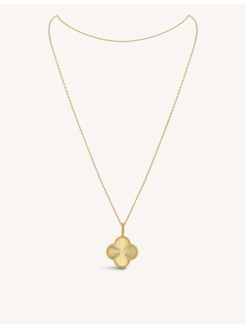 Van Cleef & Arpels Magic Alhambra Single Motif 18ct Yellow Gold Long Necklace