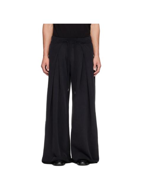 R13 Black Foldover Sweatpants