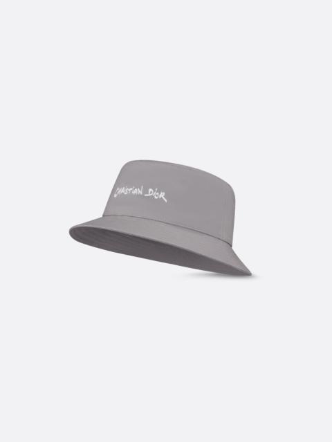Dior Bucket Hat with Christian Dior Tag Signature