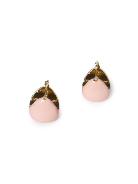 Miu Miu Women's Enameled Metal Earrings - Pink