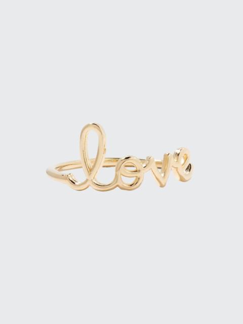 SYDNEY EVAN 14k Yellow Gold Pure Love Script Ring