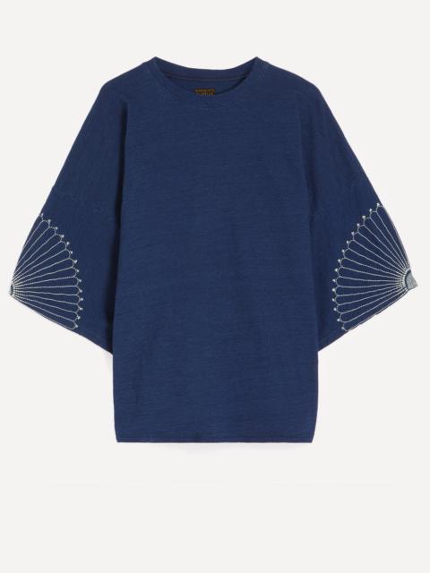 Kapital Indigo Jersey Furokshiki Huge T-Shirt