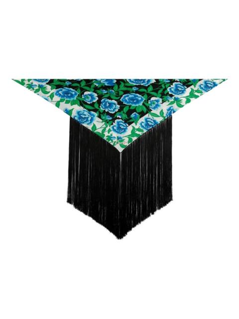 KENZO floral-print fringed top
