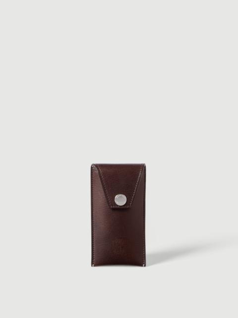 Brunello Cucinelli Grained leather watch holder