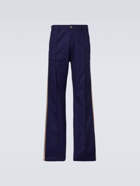 Coda cotton drill straight pants