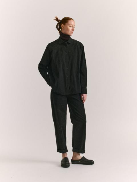 CASEY/CASEY BEE PANT - DOUBLE COT - PITCH BLACK