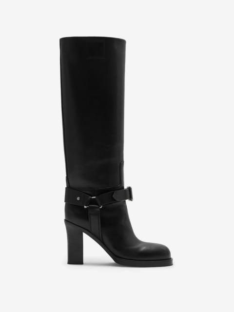 Burberry Leather Stirrup High Boots