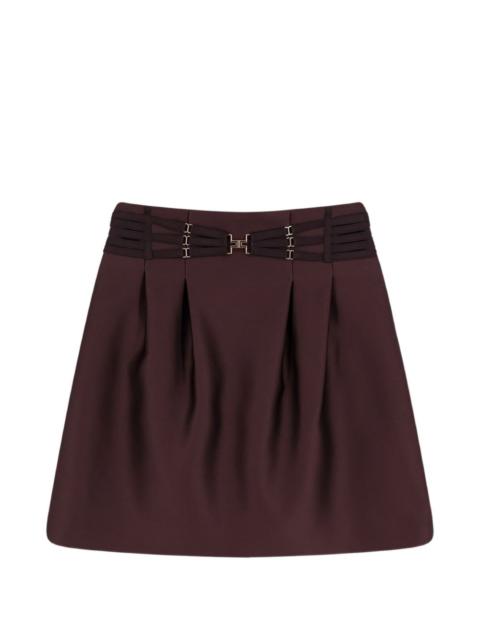 ELISABETTA FRANCHI buckle-detail skirt