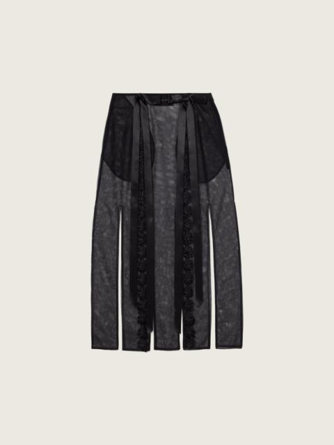 Simone Rocha Ribbon Daisy Chain Multi Slit Skirt