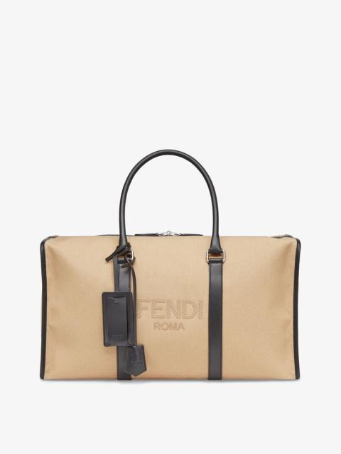 FENDI Large beige canvas bag