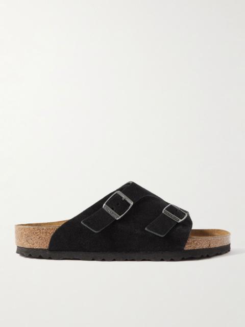 BIRKENSTOCK Zürich Suede Sandals Black