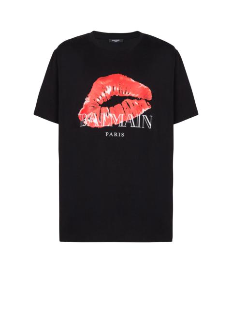 Relaxed T-shirt with Kiss print