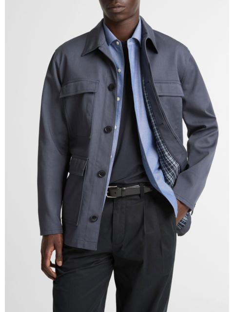 Vince Brushed Cotton Twill Chore Coat