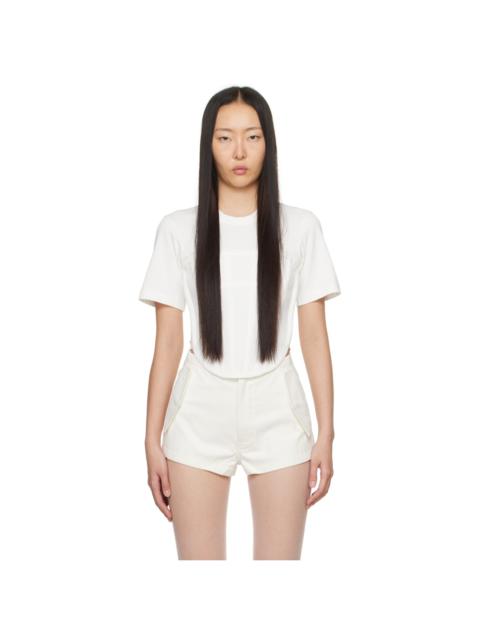 Dion Lee White Corset T-Shirt