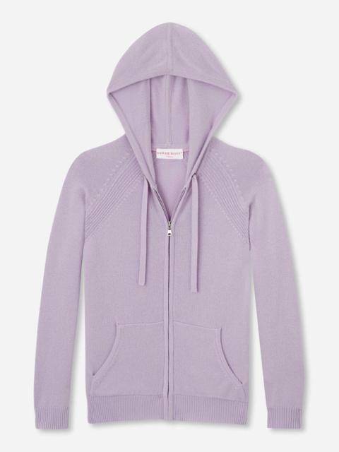 Derek Rose Women's Hoodie Daphne Cashmere Lilac