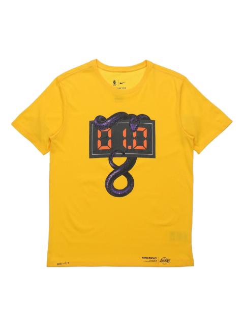 Nike Nike DRI-FIT Kobe Black Short Sleeve Yellow CV0092-728