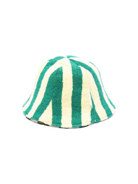 SUNNEI striped reversible terry-cloth sun hat