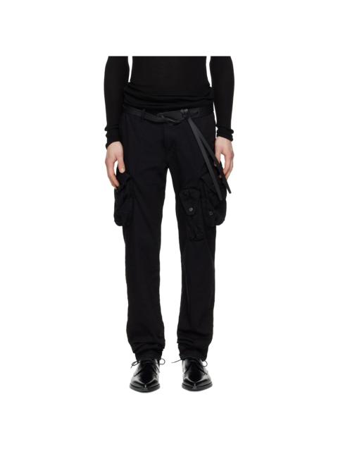 Julius Black Gasmask Skinny Denim Cargo Pants