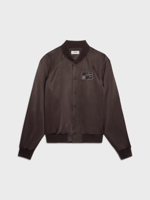 CELINE teddy jacket IN viscose satin