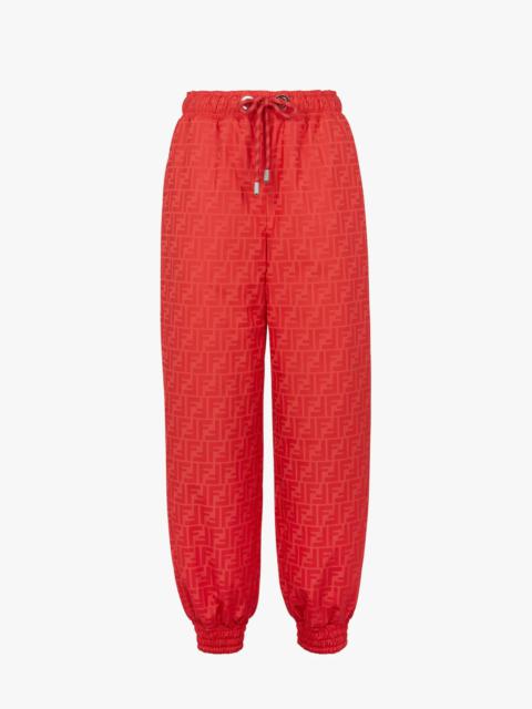 FENDI Red nylon pants