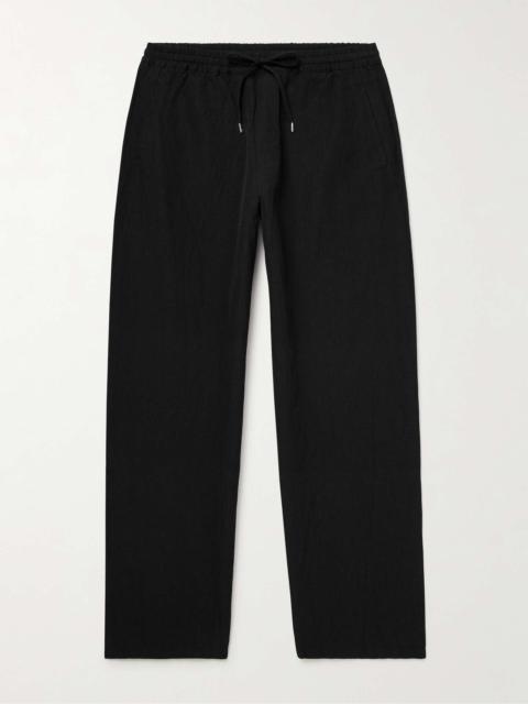 A KIND OF GUISE Samurai Straight-Leg Cotton and Linen-Blend Seersucker Drawstring Trousers