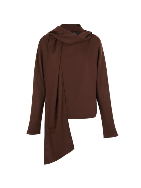 cortana Wool-Cashmere Blend Fabula Top brown