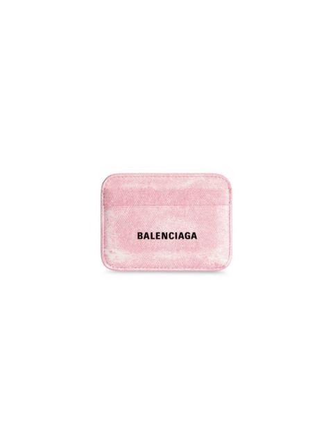 BALENCIAGA Women's Cash Card Holder Denim Printed  in Pink