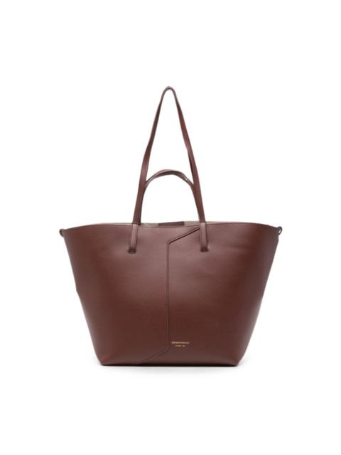 EMPORIO ARMANI Medium leather tote bag