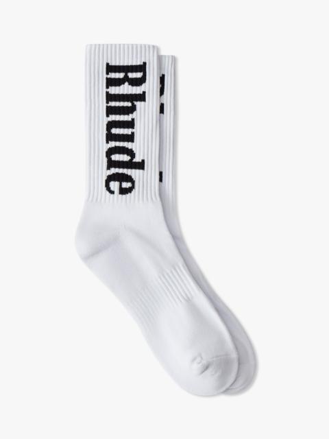 Rhude RH VERTICAL LOGO SOCKS