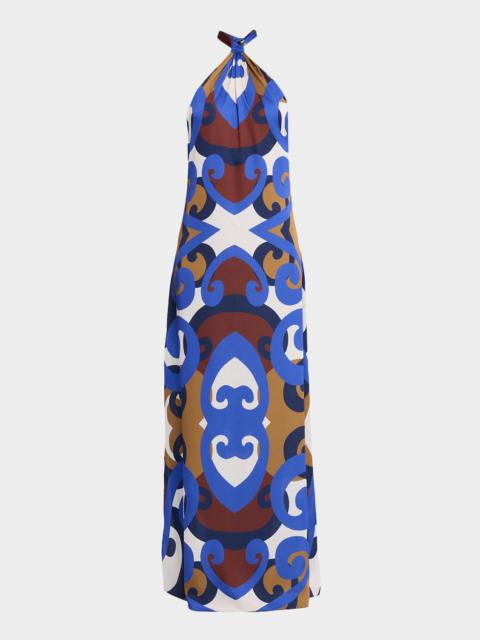 MISA Kristen Halter Maxi Dress