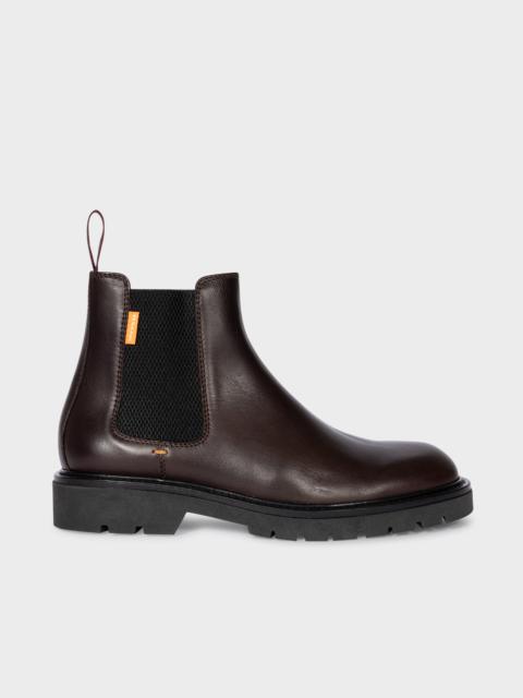 Paul Smith Dark Brown Leather 'Xenon' Boots