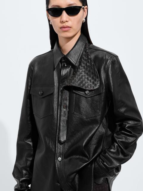 Bottega Veneta Weathered Leather Shirt