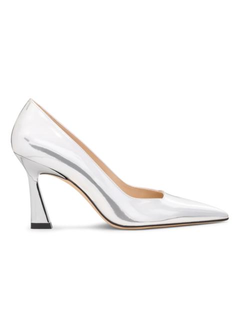 Stuart Weitzman Women's Vinnie 85MM Leather Pumps - Silver