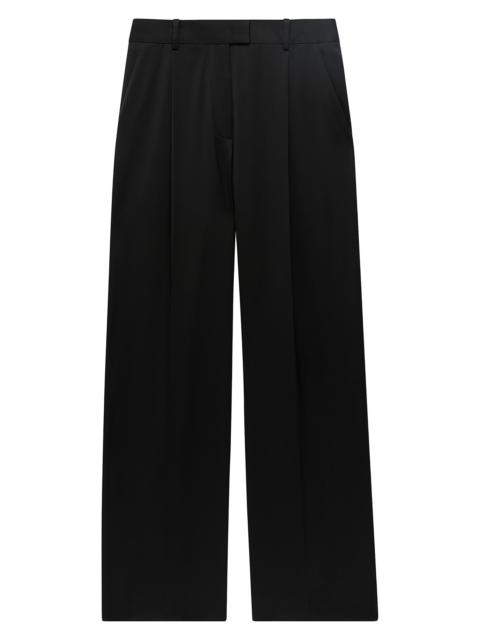 Another Tomorrow Women's Relaxed Wide Leg Pants - Black