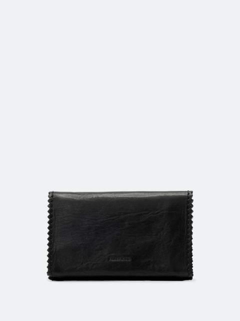 ALLSAINTS SILOH PINKED-EDGE LEATHER WALLET