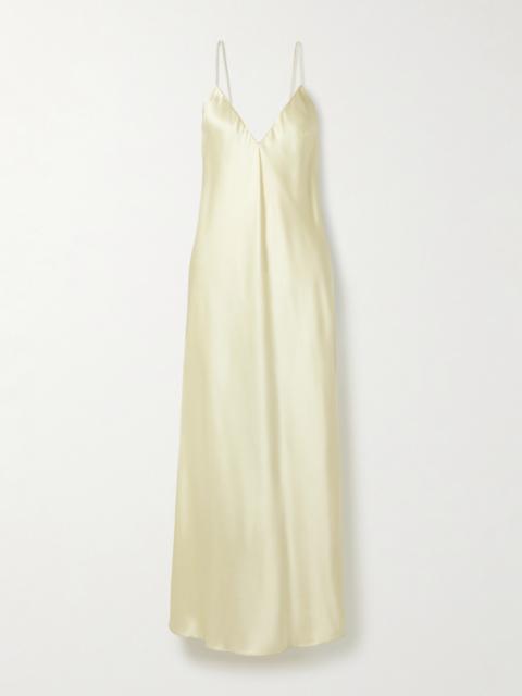 KHAITE Taja Satin Maxi Dress