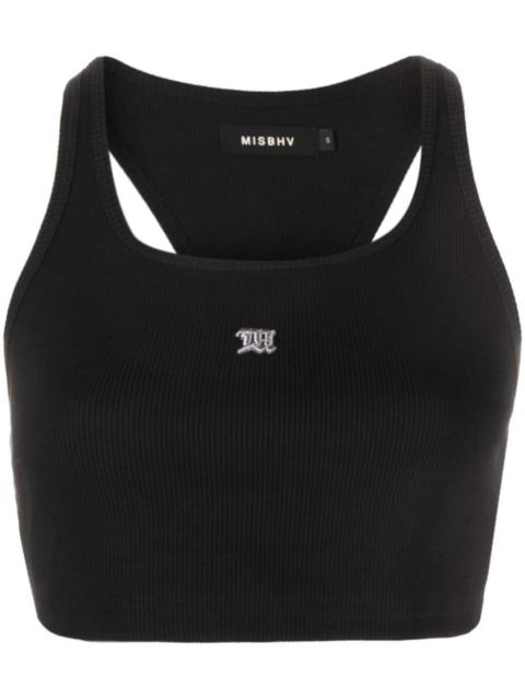 MISBHV The M logo-embroidered top