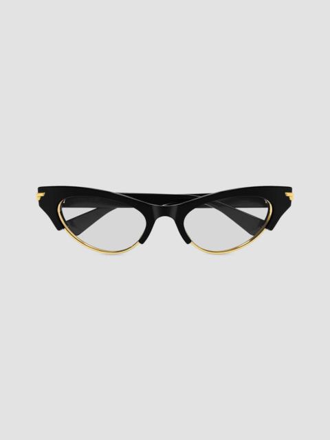 Bottega Veneta Women's Bold Ribbon 52MM Cat-Eye Sunglasses - Black