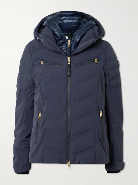 BOGNER Kea Hooded Layered Padded Quilted Shell Ski Jacket