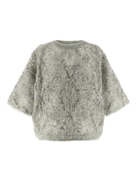 sequin knitted sweater