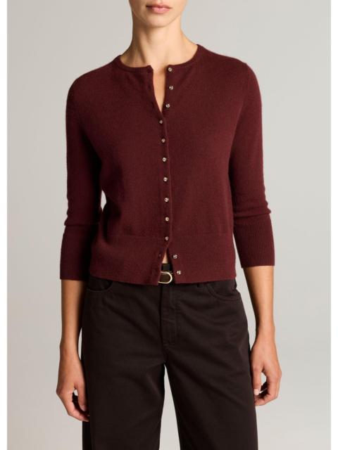 Vince Metal-Button Wool & Cashmere-Blend Cardigan