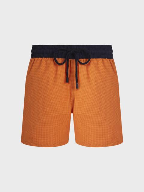 Vilebrequin MEN WOOL SWIM SHORTS MICRO CARREAUX TAILORING
