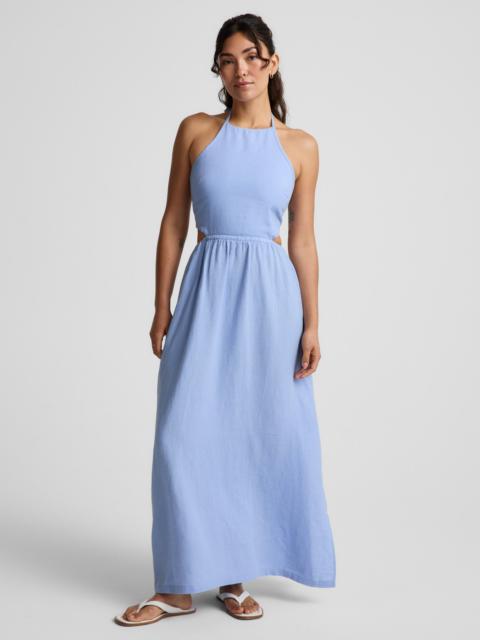 BEYOND YOGA SoftWash Linen Halter Dress