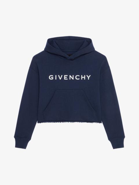 Givenchy GIVENCHY ARCHETYPE CROPPED HOODIE IN FLEECE