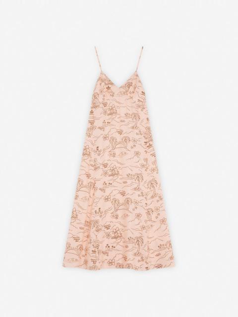 Maison Kitsuné “TROPICAL PALM” STRAP DRESS
