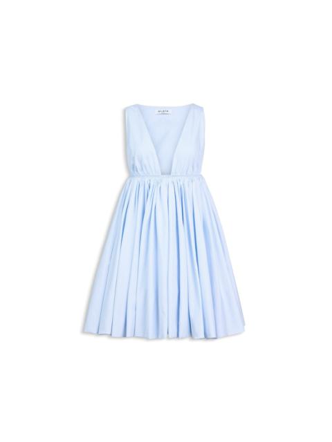 Alaïa STRIPED POPLIN SKATER DRESS